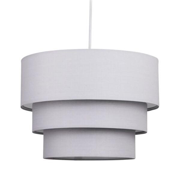 Light Grey 3 Tier Ceiling Light Shade