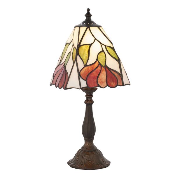 Interiors 1900 - Botanica - 63963 - Dark Bronze Tiffany Glass Table Lamp