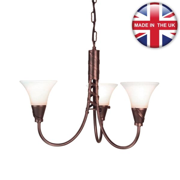 Elstead - Emily EM3-COPPER Chandelier