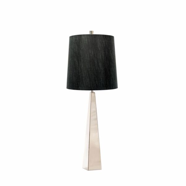 Elstead Lighting - Ascent - ASCENT-TL-PN-BK - Nickel Black Table Lamp With Shade