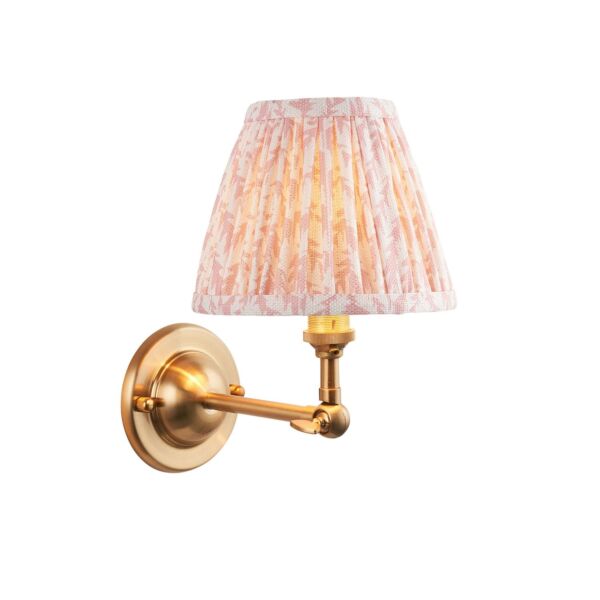 Endon Lighting - Dome Wing & Leaf 16cm - 115627 - Aged Brass Peach Wall Light