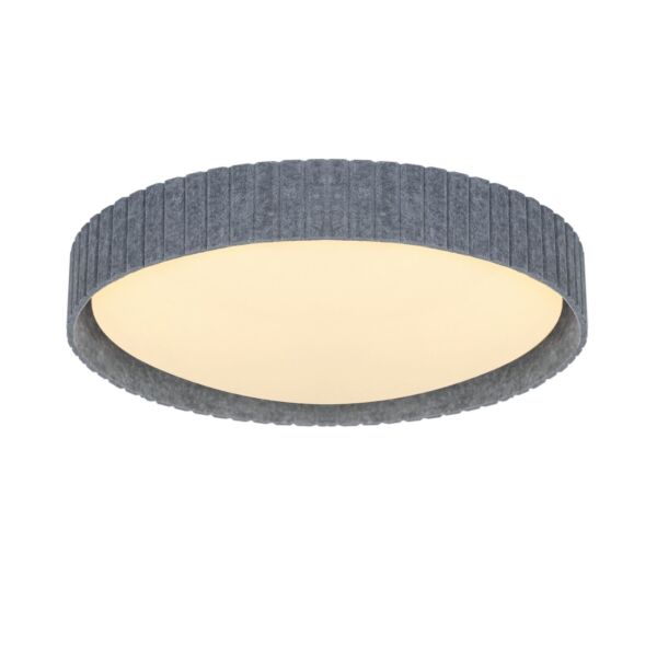 Nordlux - Corato - 2512466010 - Opal Grey Felt 3 Light Flush Ceiling Light