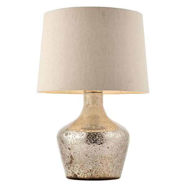 Endon Lighting - Meteora - 90589 - Pearl Off White Table Lamp With Shade