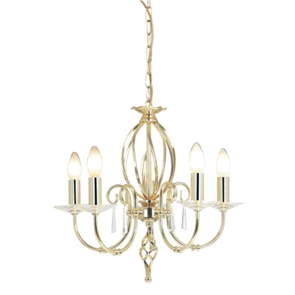 Elstead - Aegean AG5-POL-BRASS Chandelier