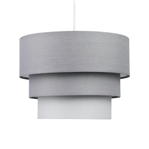 Grey Ombre 3 Tier Ceiling Light Shade