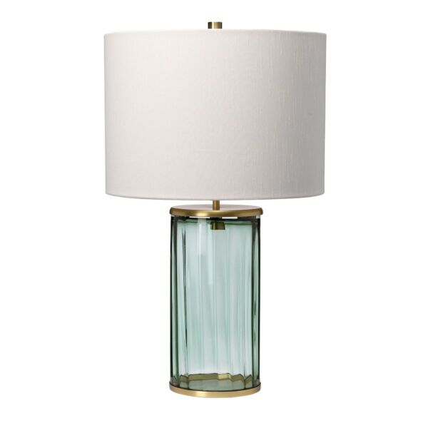 Quintiesse - QN-RENO-GREEN-AB - Reno Table Lamp - Green - Aged Brass