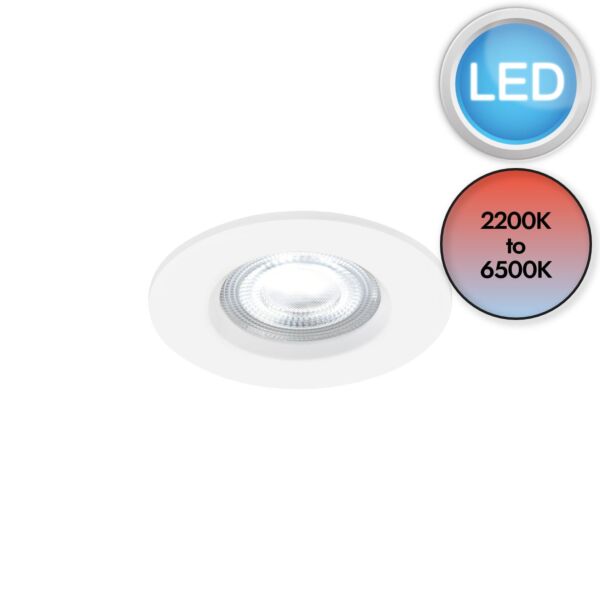 Nordlux - Don Smart Color - 2110900101 - LED White IP65 Bathroom Recessed Ceiling Downlight