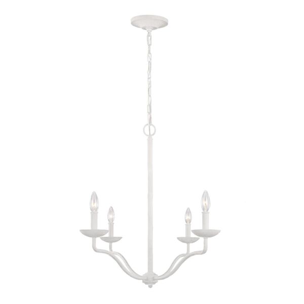 Feiss Lighting - Annie - FE-ANNIE4-PSW - Plaster White 4 Light Chandelier