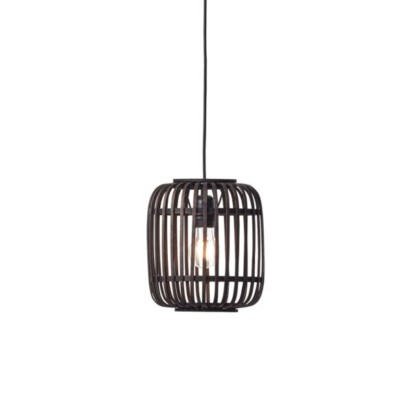 Endon Lighting - Mathias - 101700 - Dark Bamboo Black Ceiling Pendant Light