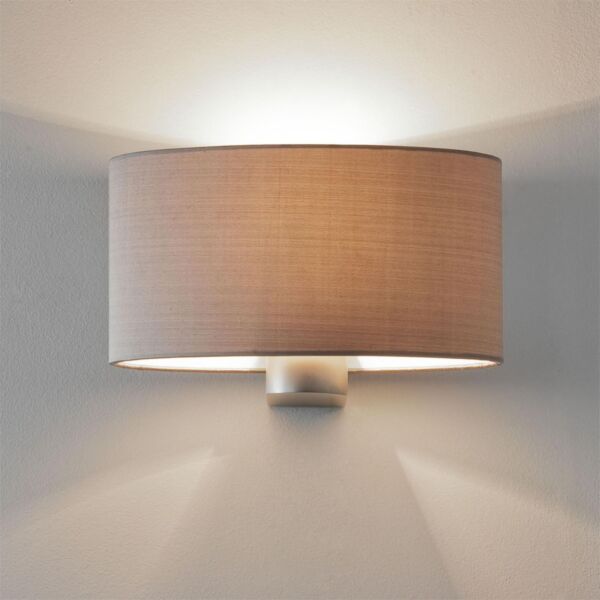 Astro Lighting - Napoli 1185001 & 5014003 - Matt Nickel Wall Light with Oyster Shade