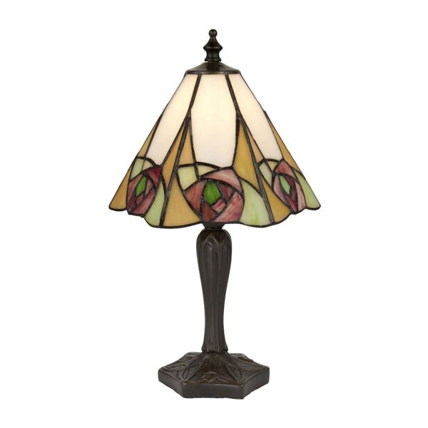 Interiors 1900 - Ingram - 64185 - Dark Bronze Tiffany Glass Table Lamp