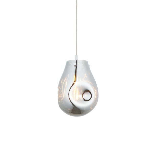 Dunlap - Chrome Glass Ceiling Pendant Light