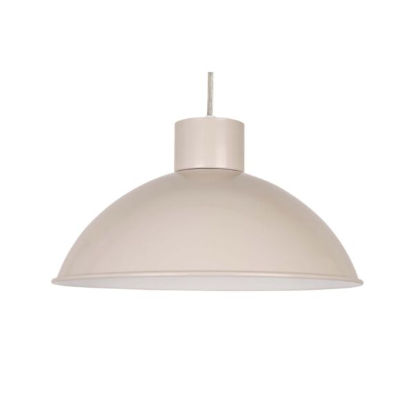 Domed - Taupe Grey Easy Fit Metal Pendant Shade