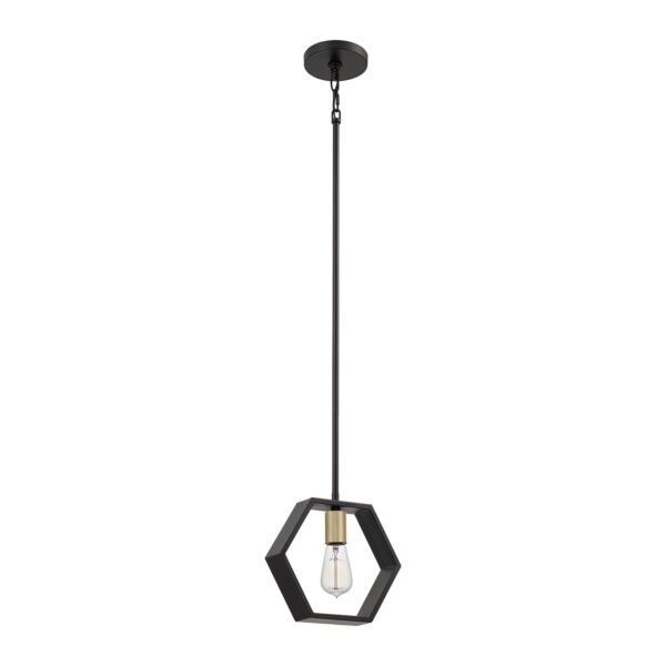 Quoizel Lighting - Bismarck - QZ-BISMARCK-MP-EK - Black Gold Ceiling Pendant Light