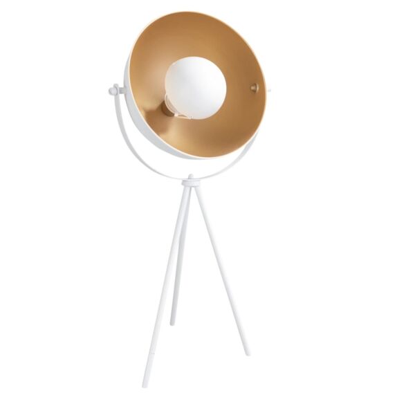 Industrial Style White Tripod Table Lamp