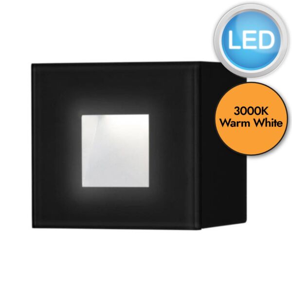 Konstsmide - Chieri - 7864-750 - LED Black 8 Light IP54 Outdoor Wall Washer Light