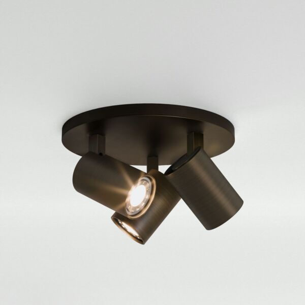 Astro Lighting - Ascoli Triple Round 1286005 - Bronze Spotlight