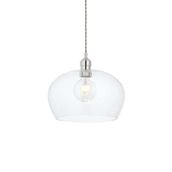 Truman - Nickel Glass Ceiling Pendant Light