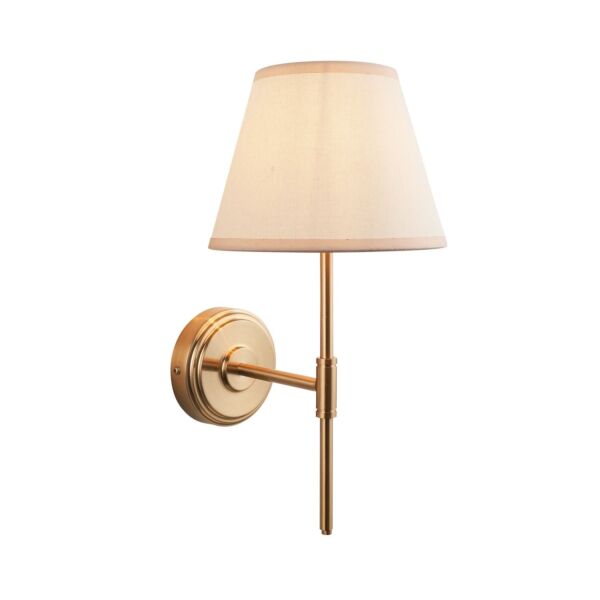 Endon Lighting - Step T Bar & Ivy 20cm - 116069 - Aged Brass Vintage White Wall Light