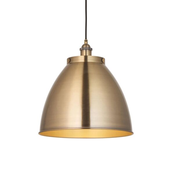 Endon Lighting - Franklin - 98744 - Antique Brass Ceiling Pendant Light