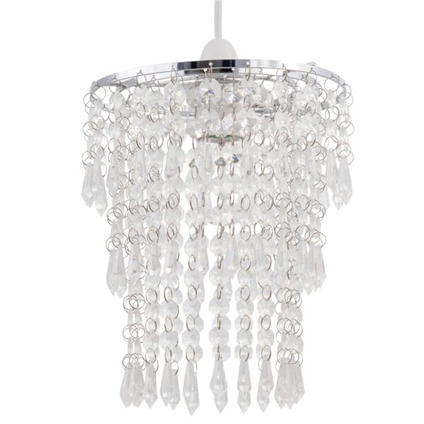 Clear Jewel Tiered Light Shade