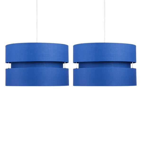 Pair of Blue Layered Easy Fit Light Shades