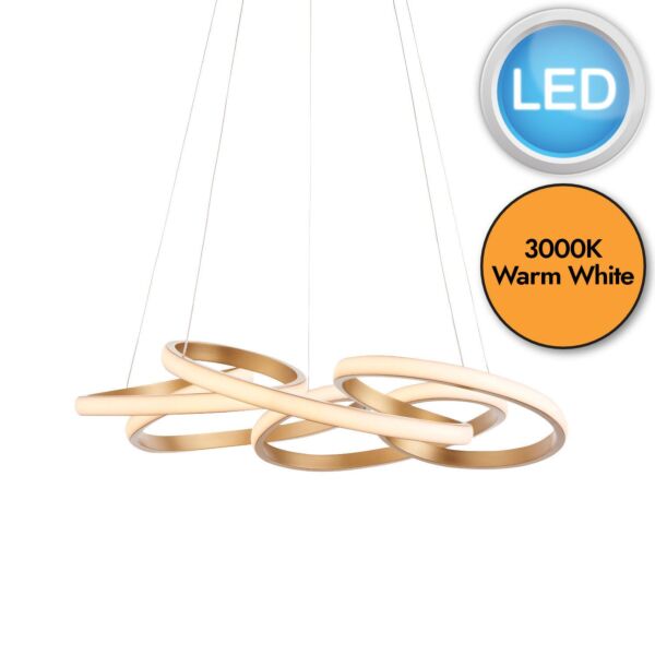 Lawrence - LED Gold Ceiling Pendant Light