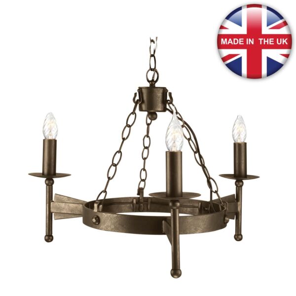 Elstead - Cromwell CW3-OLD-BRZ Chandelier