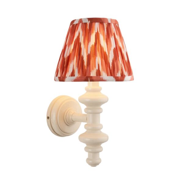 Endon Lighting - Carnaby & Zigzag 20cm - 114444 - White Orange Wall Light