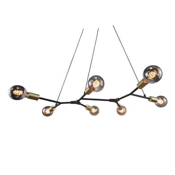 Nordlux - Josefine - 2010303003 - Black Brass 7 Light Ceiling Pendant Light