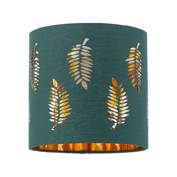 Fern - Dark Green Cut Out 15.5cm Table Lamp Shade