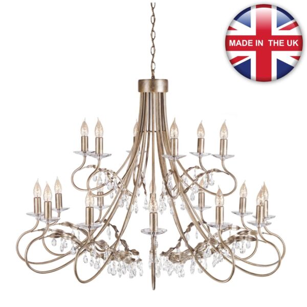 Elstead - Christina CRT18-SIL-GOLD Chandelier