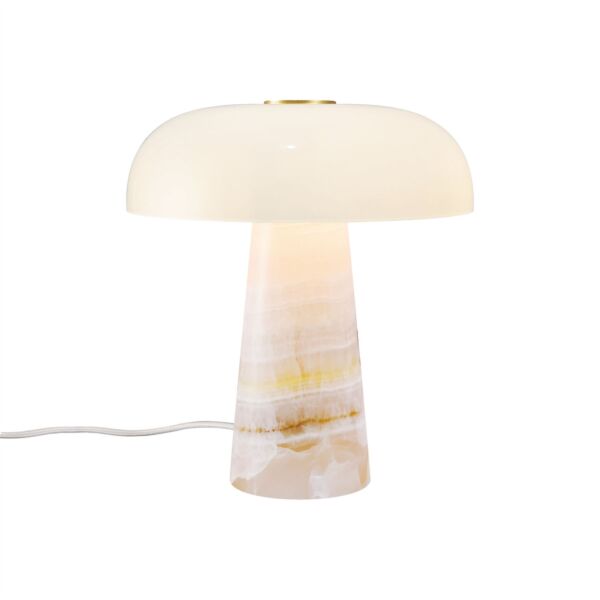 Nordlux - Glossy - 2520015057 - Pink Jade White Glass Table Lamp