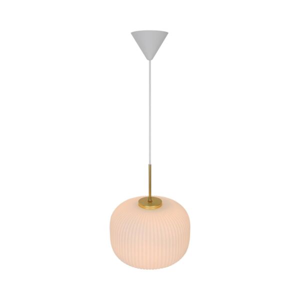 Nordlux - Milford 30 - 2213213001 - Satin Brass Opal Glass Ceiling Pendant Light