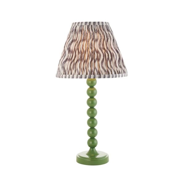 Endon Lighting - Higgledy & Ripple 25cm - 114701 - Green Grey Table Lamp With Shade