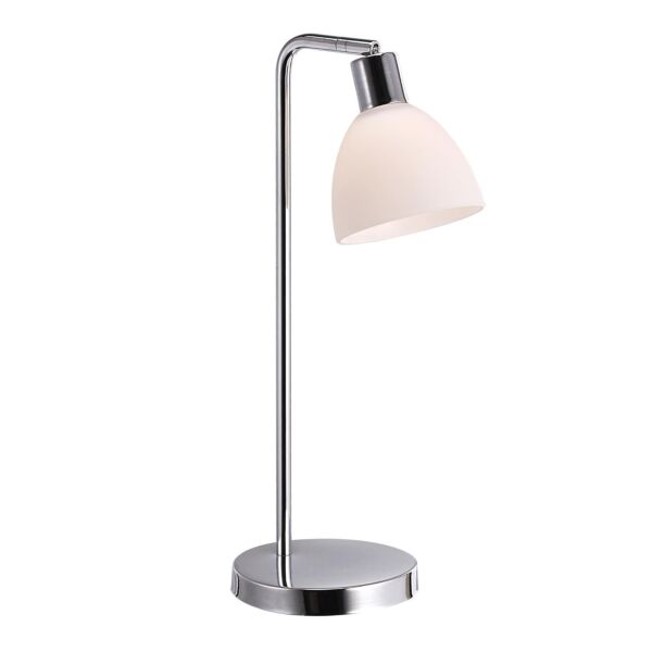 Nordlux - Ray - 63201033 - Chrome White Glass Task Table Lamp