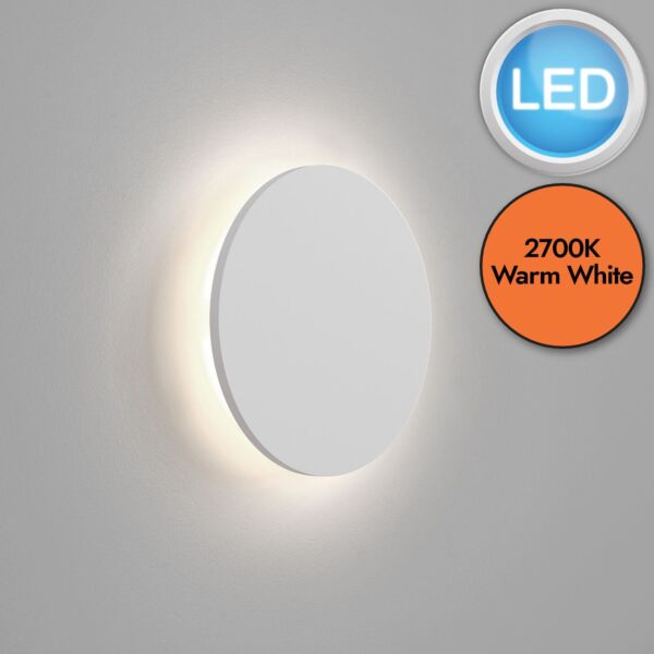 Astro Lighting - Eclipse Round 250 LED 2700K 1333019 - Plaster Wall Light