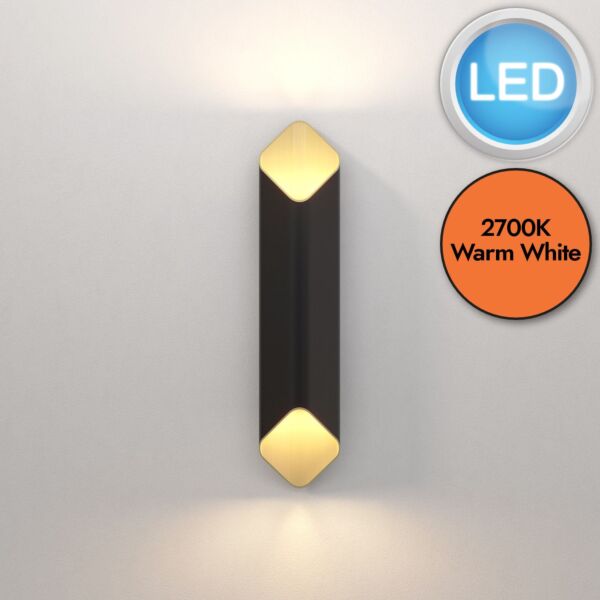 Astro Lighting - Ako - 1481017 - LED Black Gold Wall Washer Light