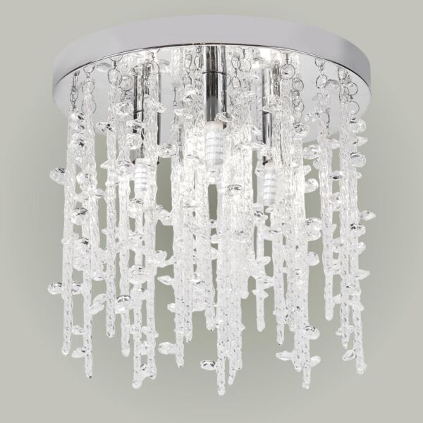 Azalea - Crystal Flush Ceiling Light