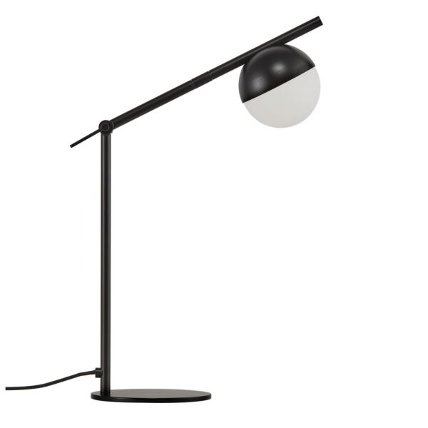 Nordlux - Contina - 2010985003 - Black Opal Glass Task Table Lamp