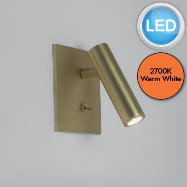 Astro Lighting - Enna - 1058030 - LED Gold Reading Wall Light