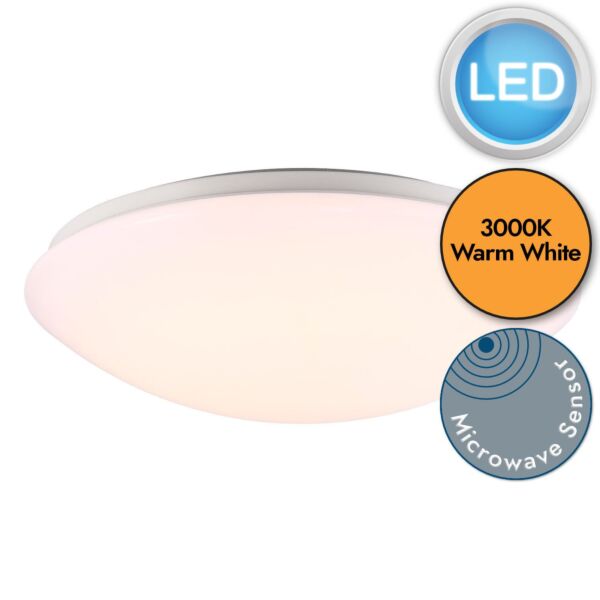 Nordlux - Ask 36 - 45386501 - LED White IP44 Bathroom Ceiling Flush Light