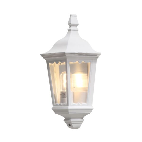 Konstsmide - Firenze - 7229-250 - White Outdoor Half Lantern Wall Light