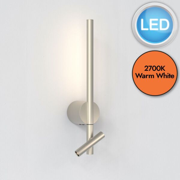 Astro Lighting - Baton - 1475013 - LED Nickel Reading Wall Light