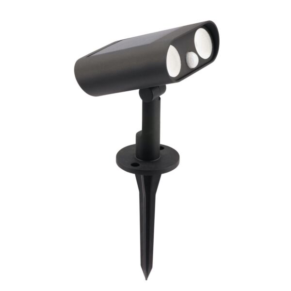Lutec - Bingo - 6938401330 - LED Black Clear 2 Light IP54 Solar Outdoor Spike Light
