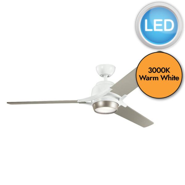 Elstead - Kichler - Zeus - 152cm Fan - White