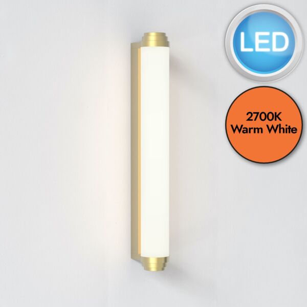 Astro Lighting Professional - Burlington DALI - 1477031 - LED Gold Opal IP44 Bathroom Strip Wall Light