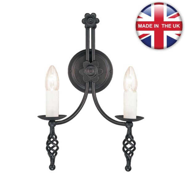 Elstead - Belfry BY2-BLACK Wall Light