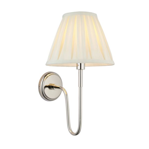 Endon Lighting - Rouen - 103364 - Nickel Cream Wall Light