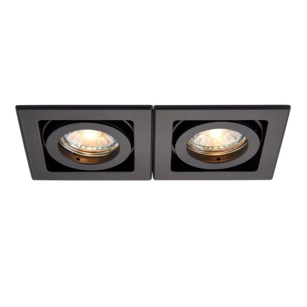 Saxby Lighting - Xeno - 94796 - Black 2 Light Recessed Ceiling Downlight